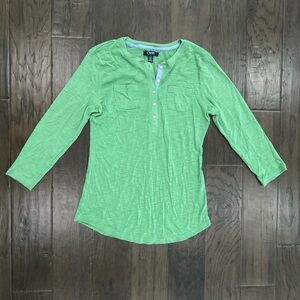 Mens Chaps Mid Length Sleeve Shirt